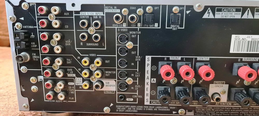 Pioneer VSX-D711 putere 2X100W sau 5X100W pe 8Ohm DEFECT