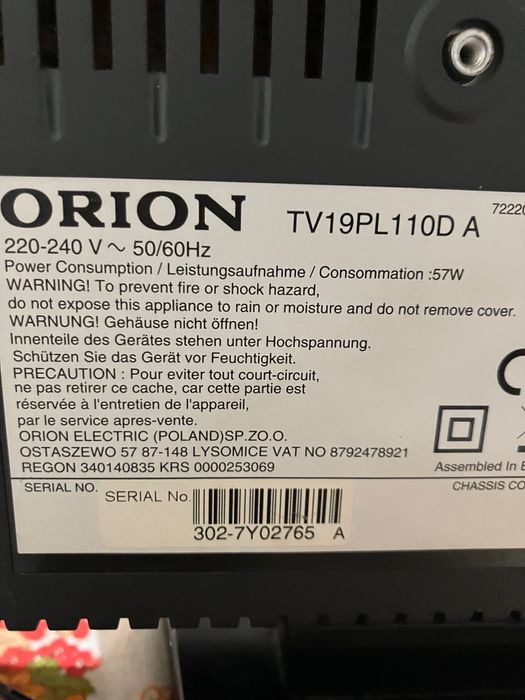 Vând televizor Orion