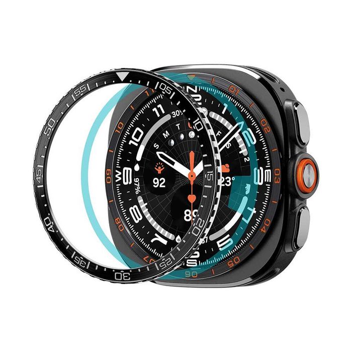 Spigen Bezel Tune (Diver), черен - Samsung Galaxy Watch Ultra 2 47mm (ACS11617)