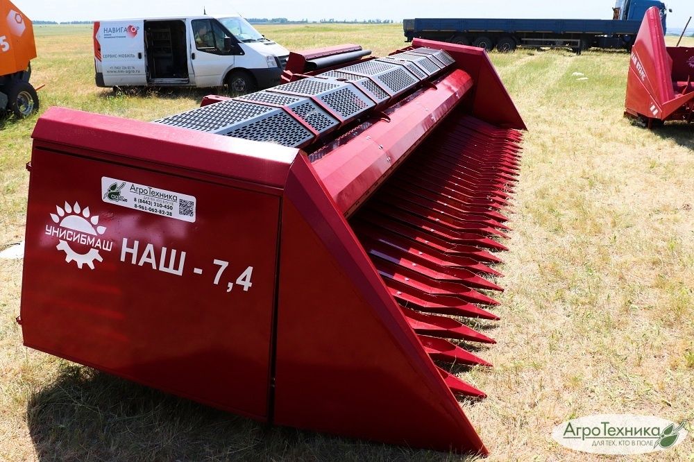 Жатки для уборки подсолнечника безрядковые