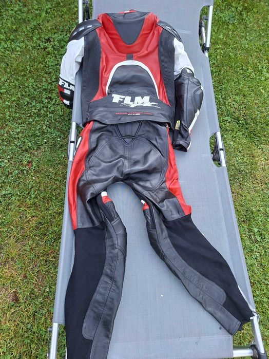 50 M 48 S FLM piele cangur costum moto piele din două piese