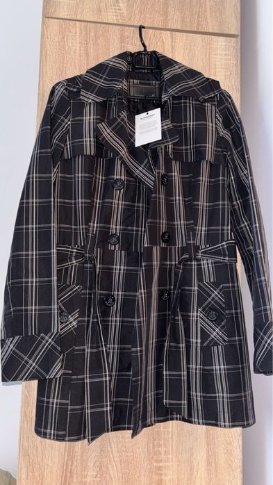 Trench coat jacheta pardesiu Burberry negru NOU