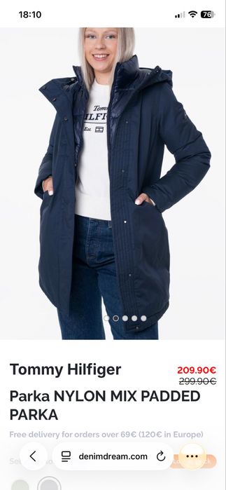 Geaca parka Tommy Hilfiger dama XS