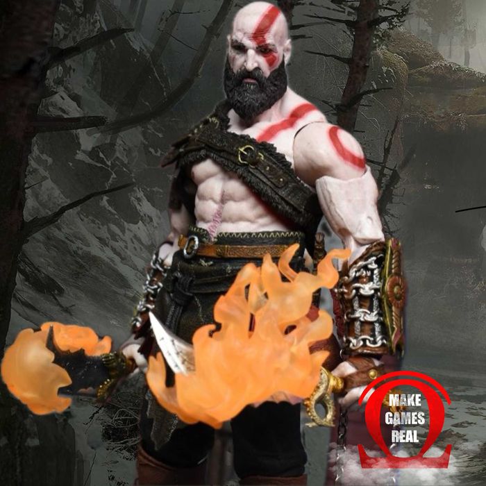 Екшън фигура God of War Kratos & Atreus