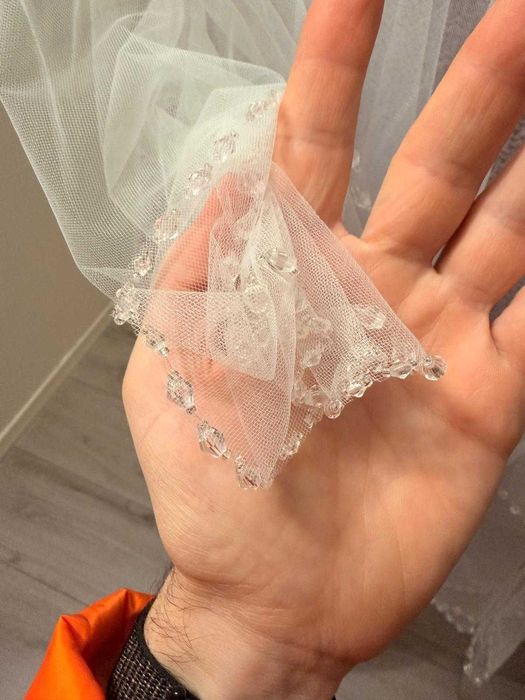 Voal mediu cu 2 straturi si cristale