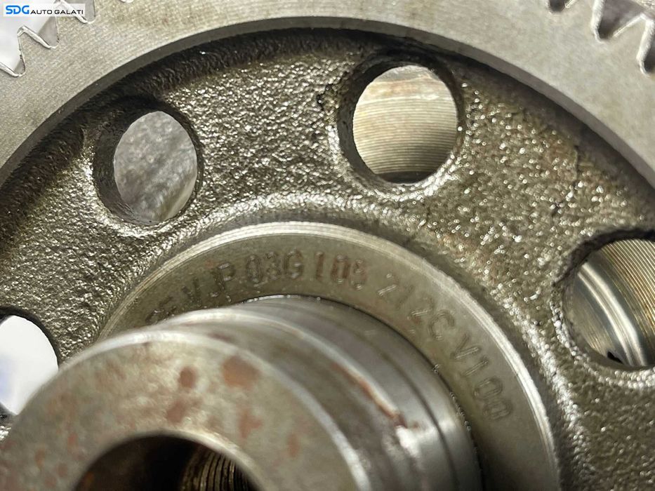 Pinion Fulie Roata Dintata Vibrochen Arbore Cotit Audi A4 B7 2.0 TDI BRE BRF BVG BVF BVA BRD BPW 2005 - 2008 Cod 03G105212C [B2975]