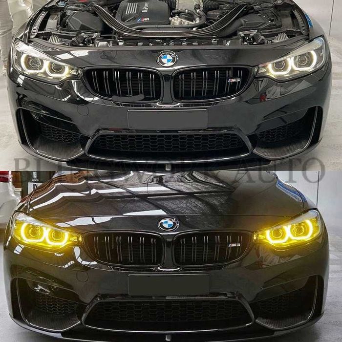 Sourcils De Phare Avant Pour BMW F30, F32, F33, F34, F35, F31 (2013-2019) - Noir Brillant - Lot De 2 - 6