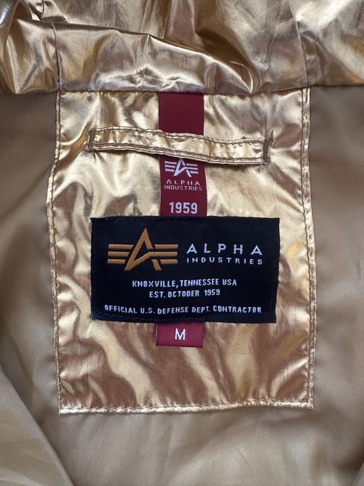 Geaca Alpha Industries aurie primavara/toamna