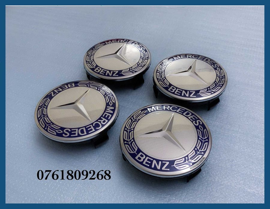 Set 4 capace 75mm jante aliaj Mercedes Benz