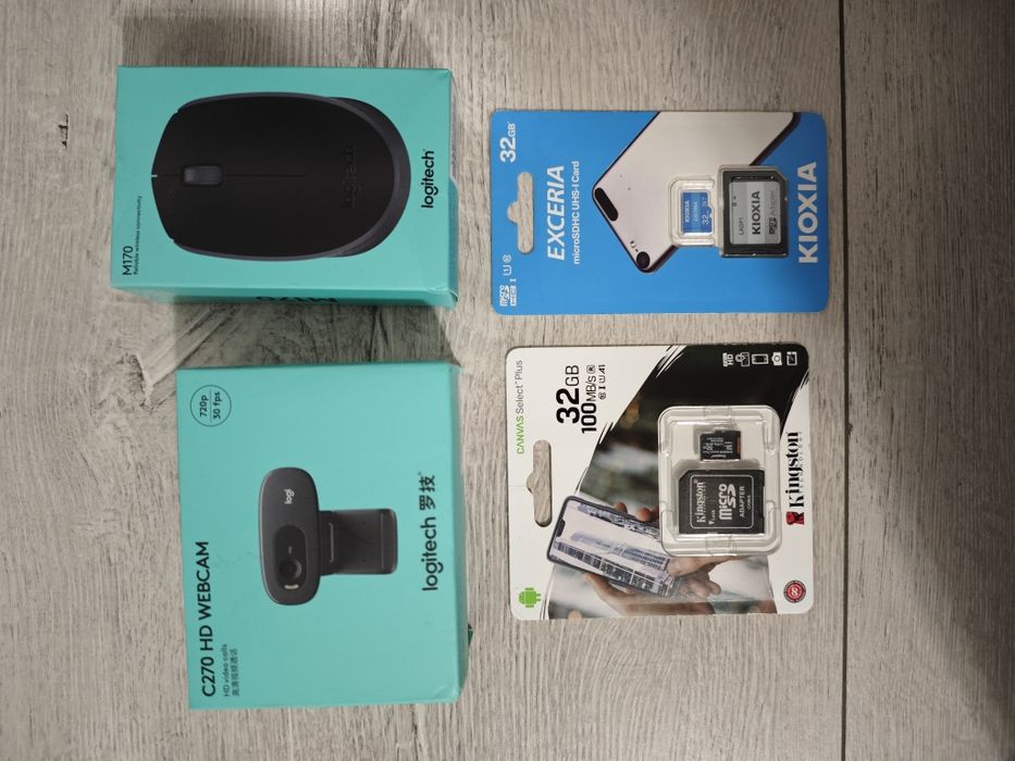 Logitech camera și mouse