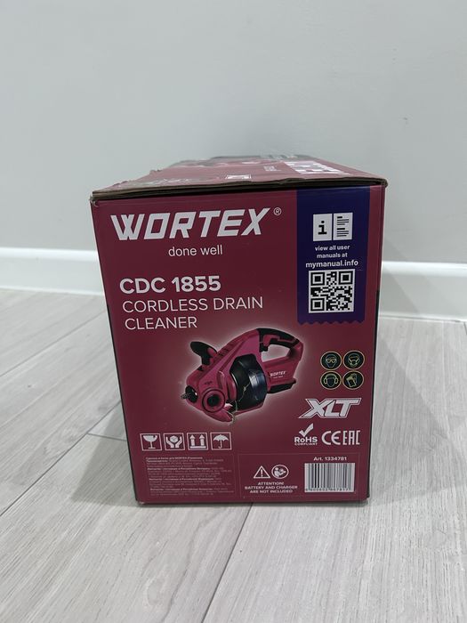 Прочистная машинка WORTEX CDC 1855 с аккумулятором