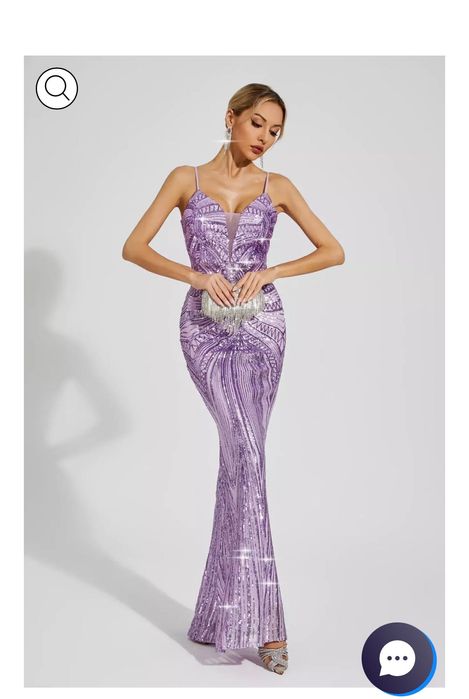 Официална рокля с пайети