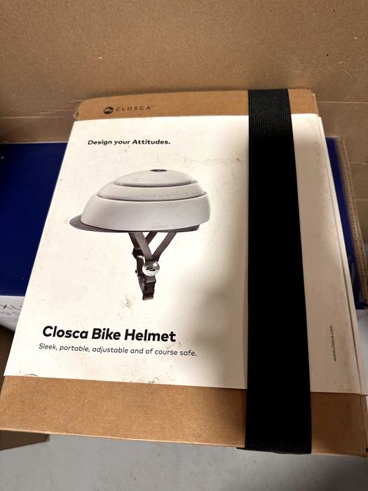 Casca bicicleta Closca Helmet Loop Pearl White L 60-63cm Noua