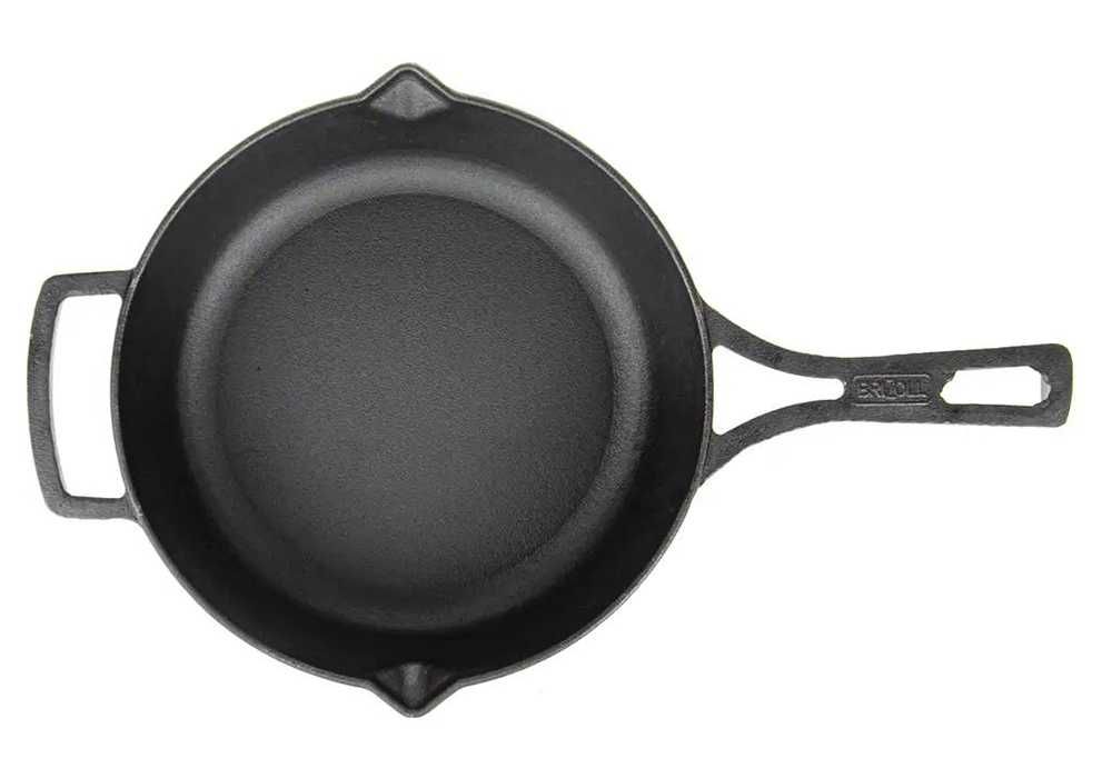 Чугунен тиган с лята държка, 20см-28см