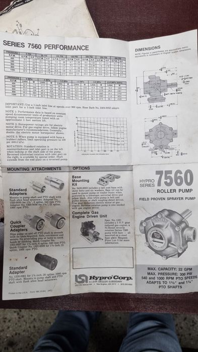 Помпа Hypro 7560N