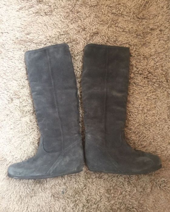 Сапоги  замшевые