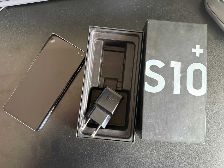 Samsung Galaxy S10 plus 128GB Prism White, 4 100 mAh батерия - перфектен