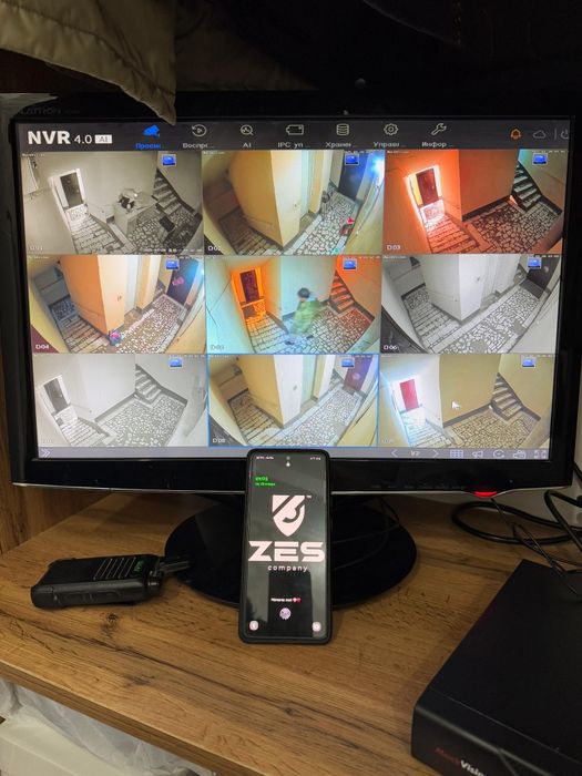 Установка видеонаблюдение