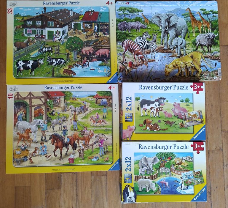 Детски пъзели с животни, анимационни герои и 3Д