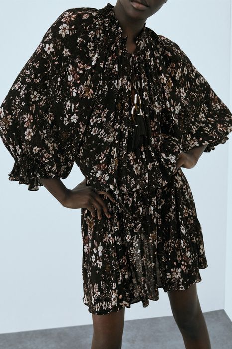 Флорална рокля Зара-  ХS