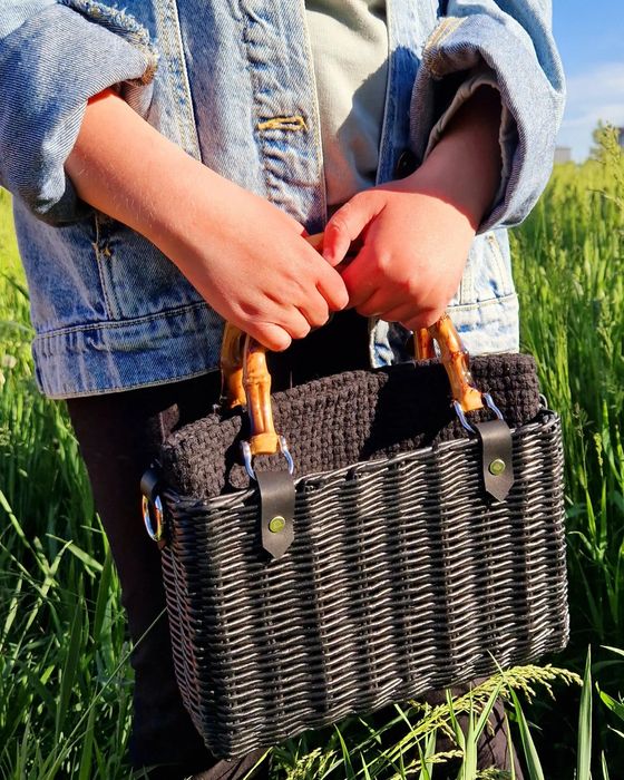 Сумка летняя, плетёная