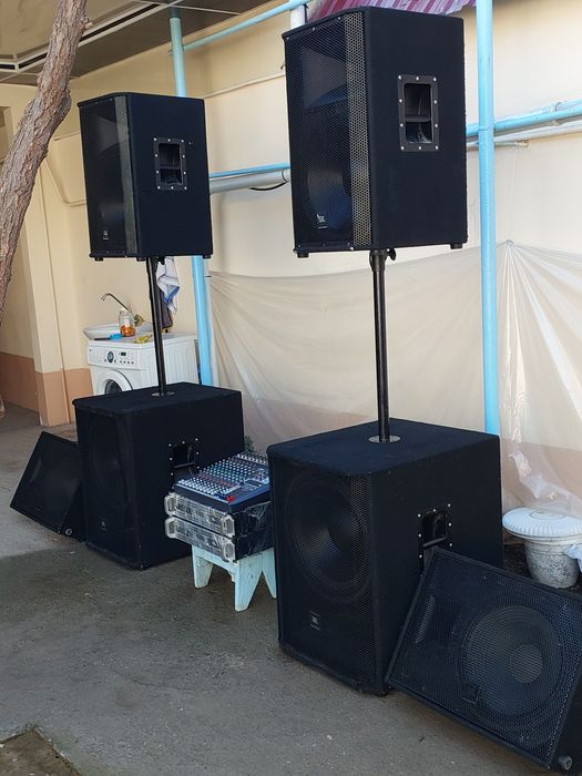 Срочна калонки и усилител полний камплект апаратура йенги сотаман