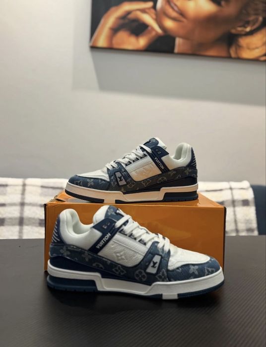 Adidasi “Louis Vuitton Trainer Blue” (Sigilat)