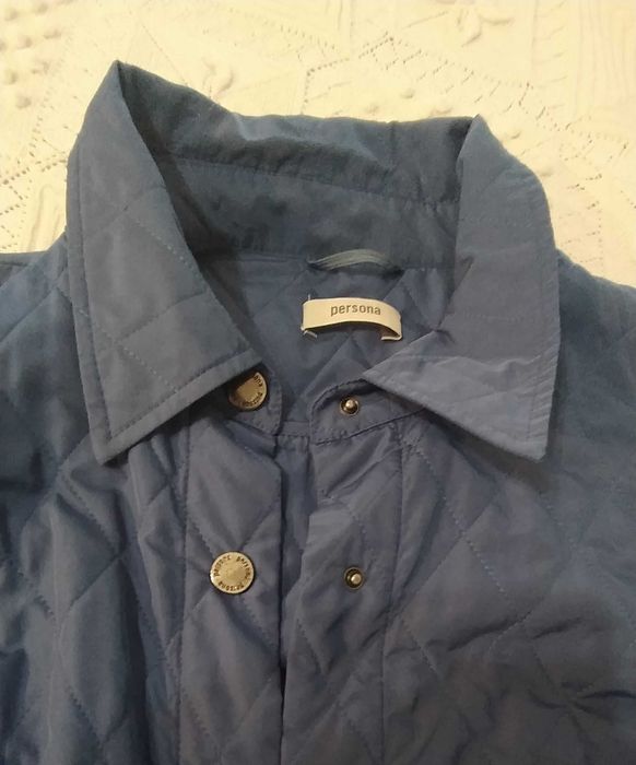 Тънко дамско яке – ирисово синьо – XXL