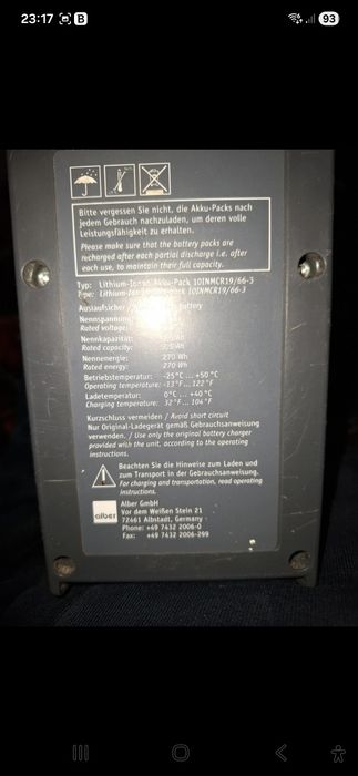 Baterie carucior Alber E-Fix E35 sau E36