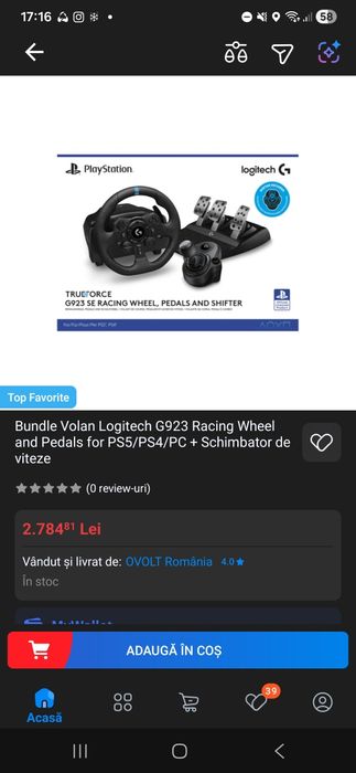 Volan gaming logitech g923