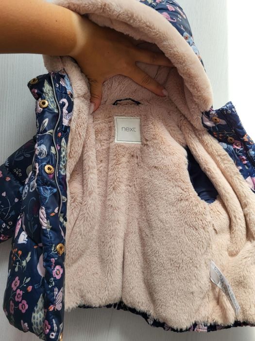 Geacă de iarnă Next, fetiță, mărimea 6-9 luni. Stare foarte bună