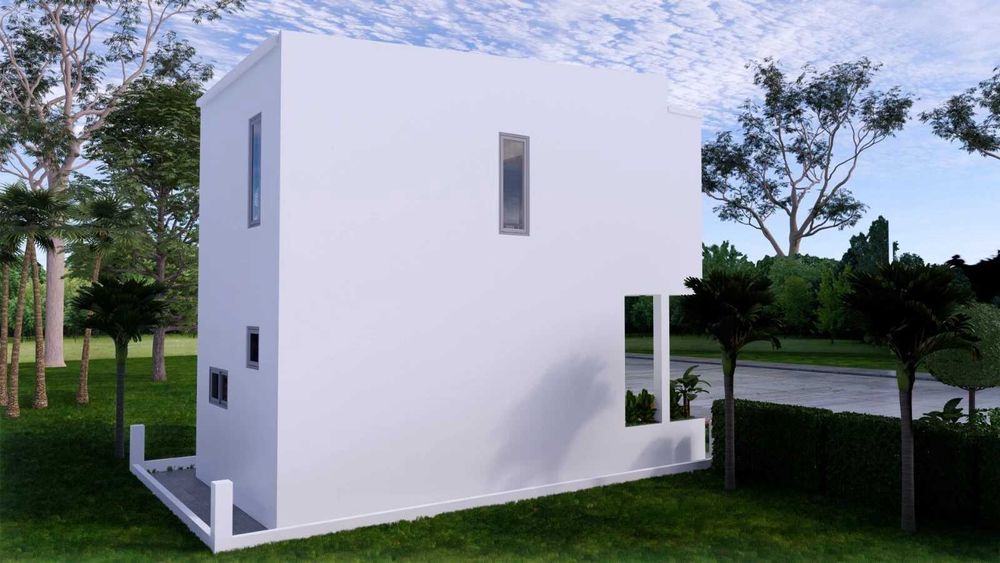 НА ИЗПЛАЩАНЕ - Двуетажна сглобяема къща с 2 спални, 77 кв. м