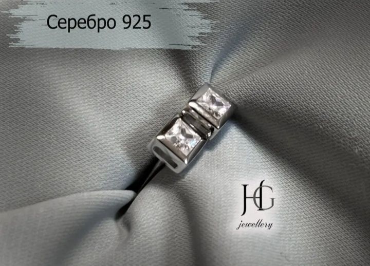 Серьги пусеты серебро