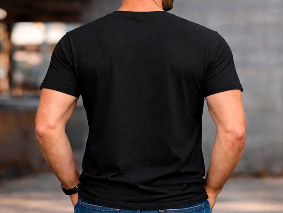 Мъжка черна тениска „Keepin’ It Old School“