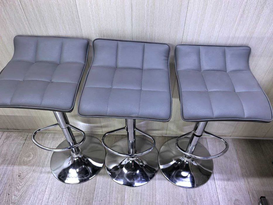 Барный стул Texas. Серый цвет.