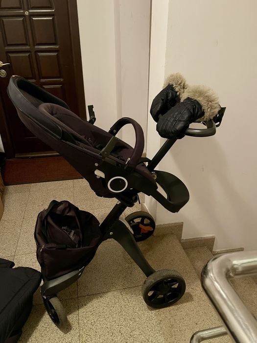 Stokke Xplory V6 cu cam toate accesoriile :) carucior kit iarna ploaie
