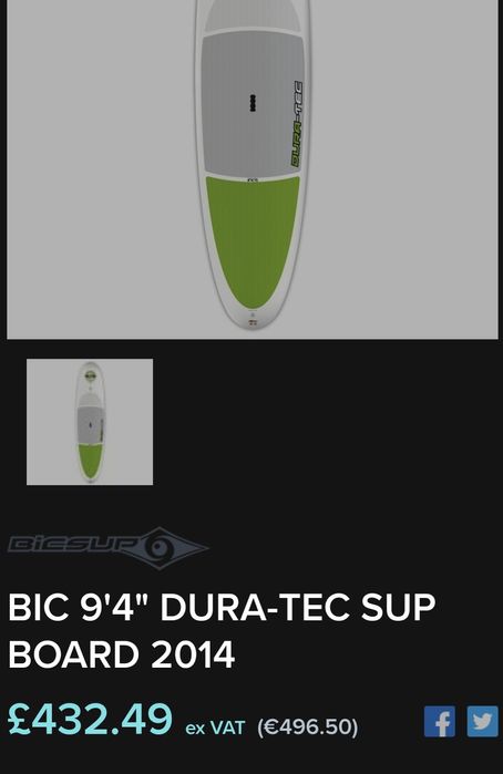 Placă SUP 9'4" puțin folosită