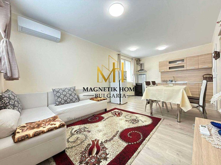 Уютен двустаен апартамент с ПАРКОМЯСТО до Руската гимназия в жк. Лазур