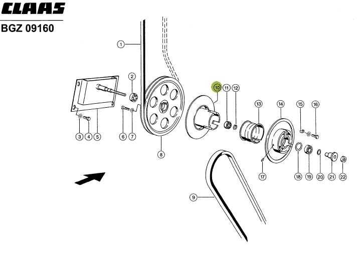 Fulie variator vant combina CLAAS 749999