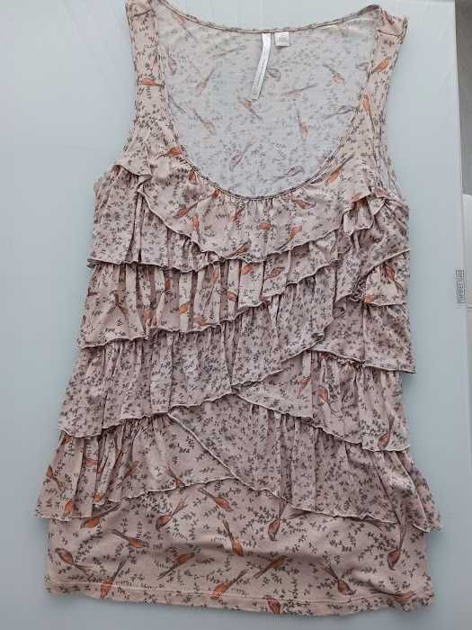 Бяла тениска Adidas, размер L, памук и еластан- 12лв.