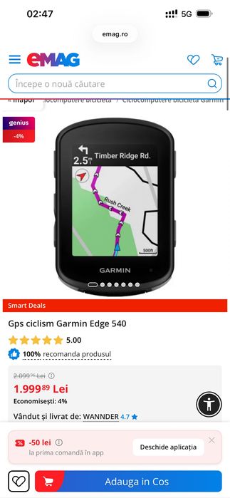 Gps ciclism Garmin Edge 540