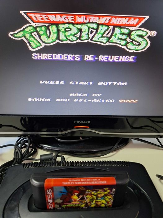 Turtles Shredder`s Re-Revenge caseta discheta Sega Mega Drive Genesis