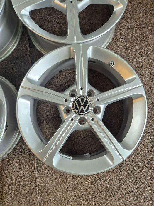4 Jante Aliaj 5x112 17'' OE VW Golf Passat Touran Sharan Caddy T-ROC / Skoda Octavia Karoq Superb Yeti