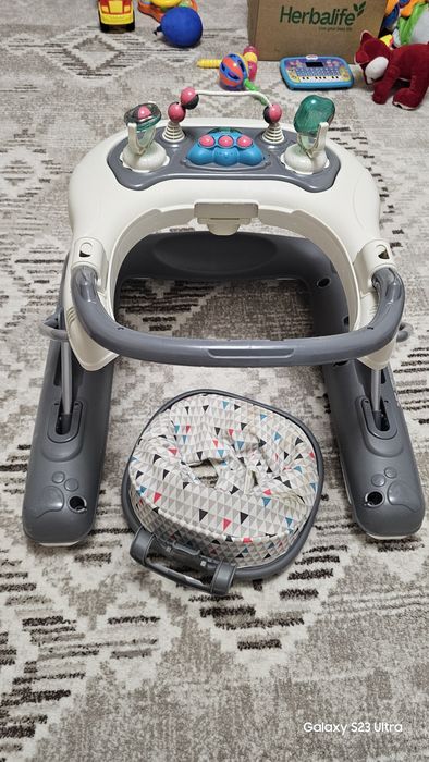 Premergator Babymoov Walker 2 în 1 - Zinc rotobil