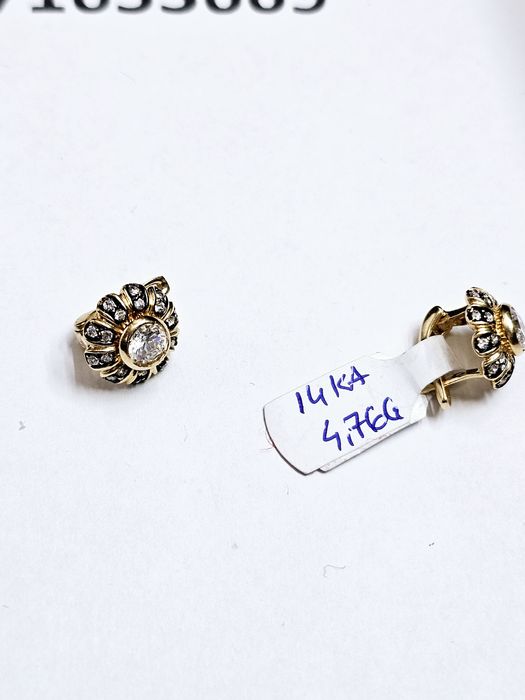 Vand cercei din aur 14 k 4.76 g cod 412