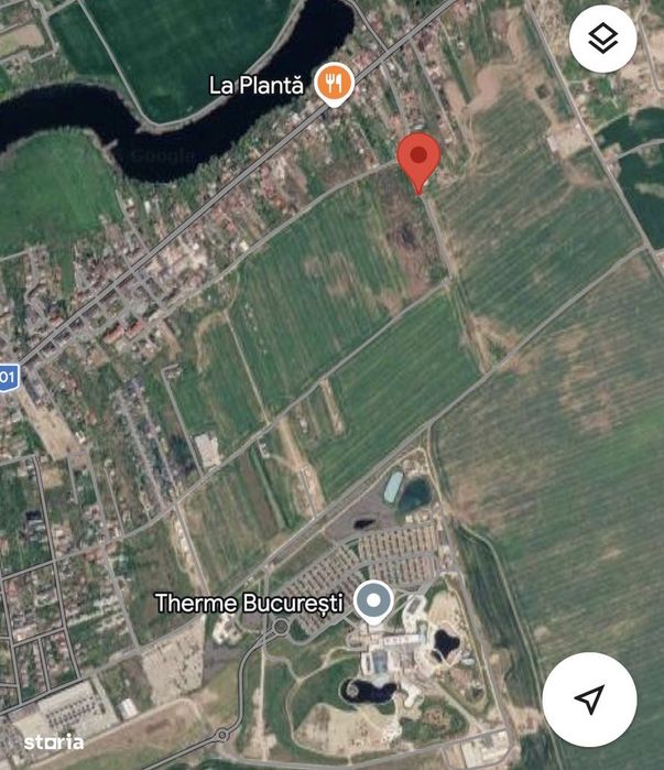 Intravilan  curți construcții asfalt cu apă și canal 10 m curent la 20