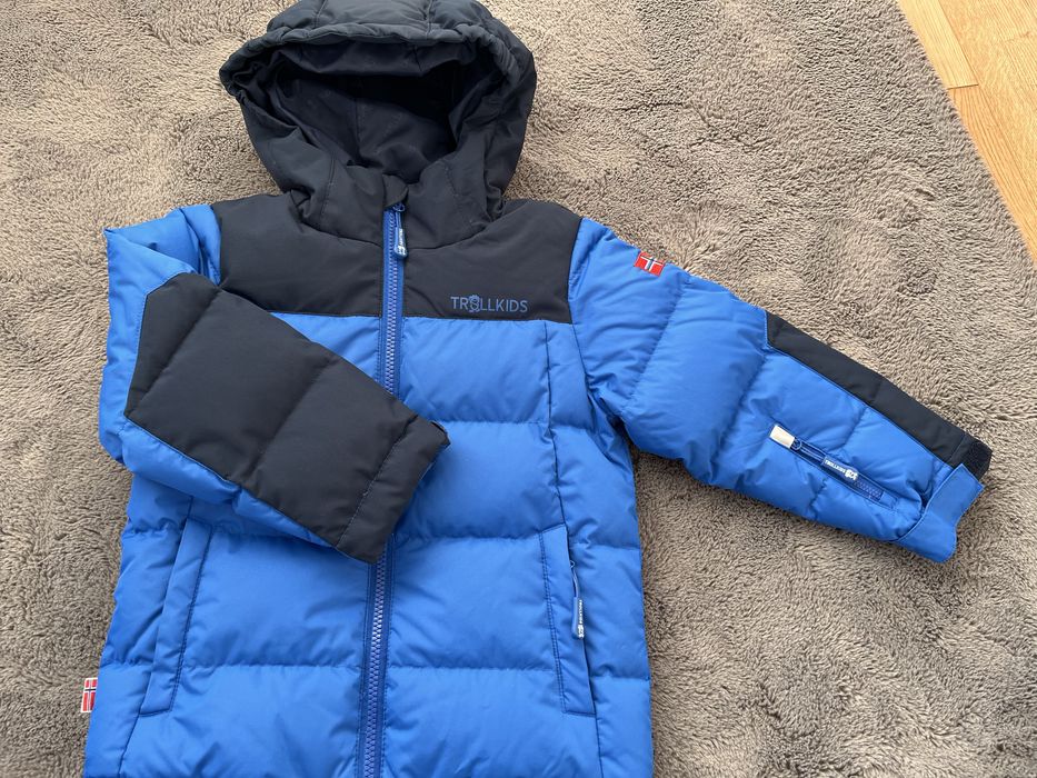 Пухено детско яке Trollkids 110см