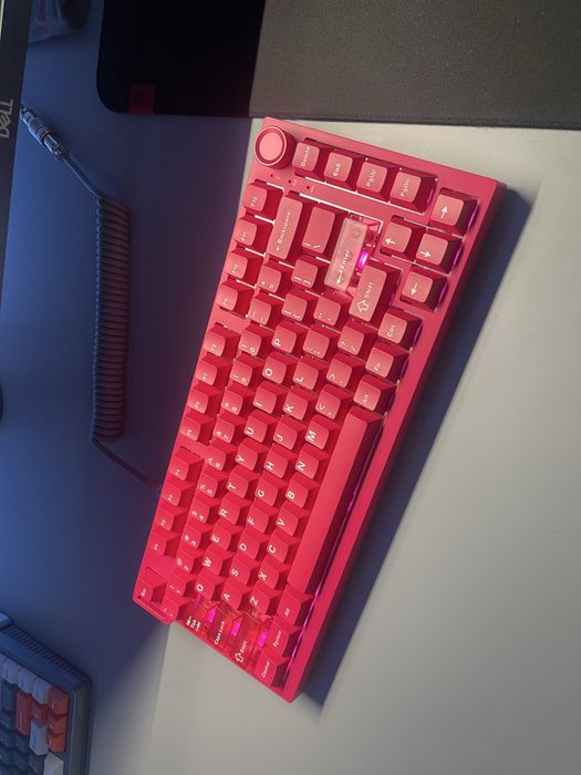 Tastatura mecanica HE Yunzii RT75 PRO roz/negru