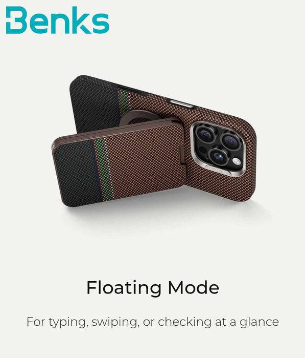 Benks ArmorGo MagSafe магнитный картхолдер подставка для iPhone 16 17