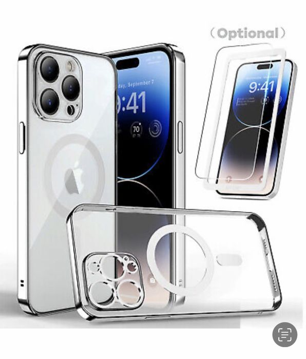 Iphone 11/12/13/14/PRO/MAX Husa Tpu Glitt PRO Magsafe + Folie Sticla